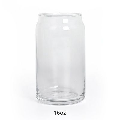 16OZ ガラス 漏れ防止 再利用可能なカップ 蓋と竹のストロー 210g
