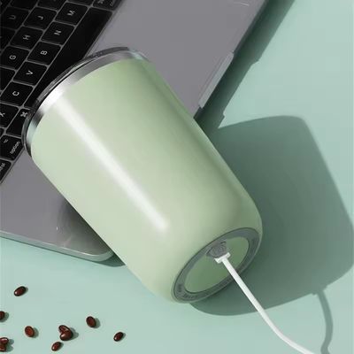 クリエイティブデザイン 磁気自動混ぜ合わせコーヒーカップ 350ml 蓋付きステンレス鋼旅行カップ
