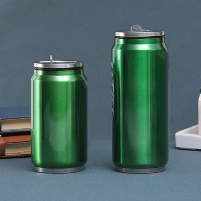 201 ステンレス鋼 壁の二重 掃除 隔離 コラ缶 フリップストロー蓋付き