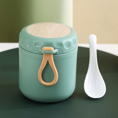 隔離式朝食カップ 食品瓶 400ml かわいいデザインスタイル サーモス ランチボックス スプーン