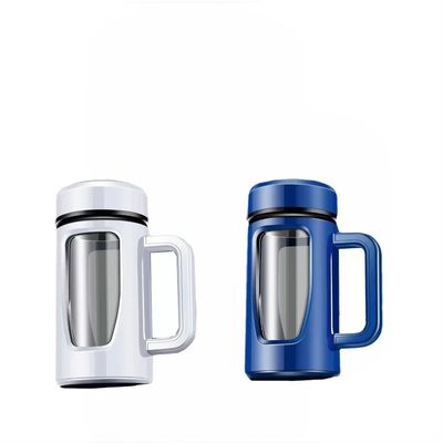壁の2倍ガラスボトル 水 屋外ハイキング用品用 隔離 蓋0.8kg