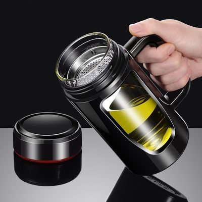 カスタマイズされたロゴ 受け入れられる 高ボロシリケートガラス パーソナライズされた再利用可能な水瓶