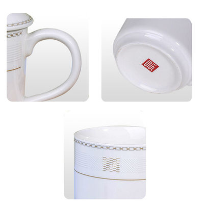カスタマイズされたロゴ 受け入れられる シンプル ホワイト ハンドメイド レーザー彫刻のためのヴィンテージコーヒーカップ