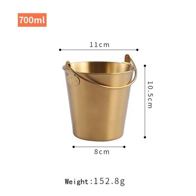 パーティー用 304ステンレス シャンパン 氷のバケツ スナック バケツ フライドチキン バケツ