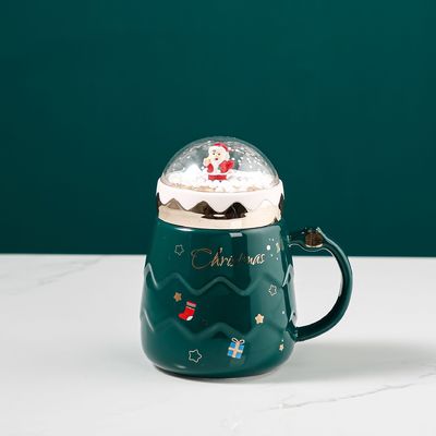セラミックエナメルタンブラーセット クリスマスプレゼント用赤カップ コーヒーミルク水カップ機能