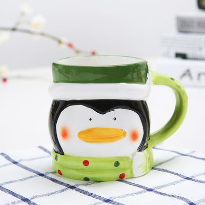 400ml サステナブル 3D 動物モデリング カップル フェスティバル カフェカップ カスタマイズされた色