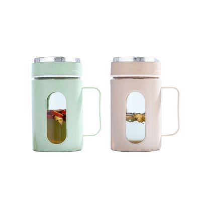 オフィス 500ml オーダーメイド ロゴ ガラス 水瓶 プラスチック 袖 直接供給