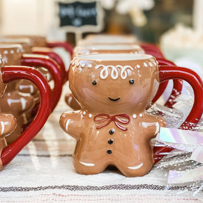 クリスマス・デイ ホリデー カスタム 300ml おかしなジンジャーケーキマン マジック・クッキー・ハンドリング・カップ