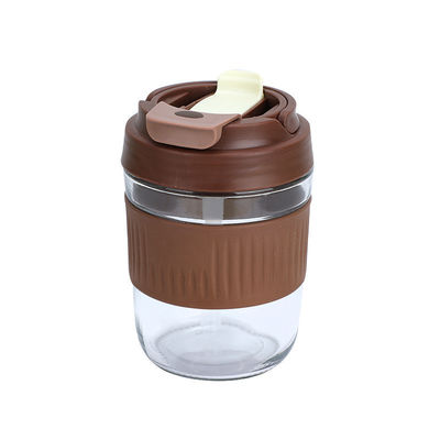 400ML/550ML ハイヘビーベース クリアグラスカップ ストロー クリエイティブとユニークなデザイン