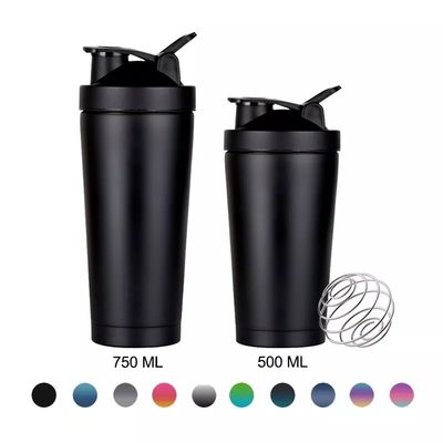 飲み物を温かく冷たく保つ 6-12hrs 700ml 大容量 カスタムLOGO フィットネスシェーカーボトル