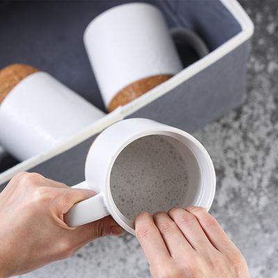飲料用品型 MUGS 木底付きサブリマーション クリエイティブ バンブー 木製セラミック カフェカップ