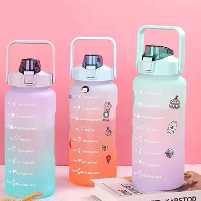 2L ポータブル 防水 プラスチック シャイカー ボトル パーソナライズ 色の 屋外スポーツ