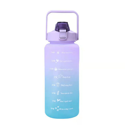2L フィットネスプラスチックシェイカーのボトル スプリングキャップ 屋外スポーツとユニセックス愛好者