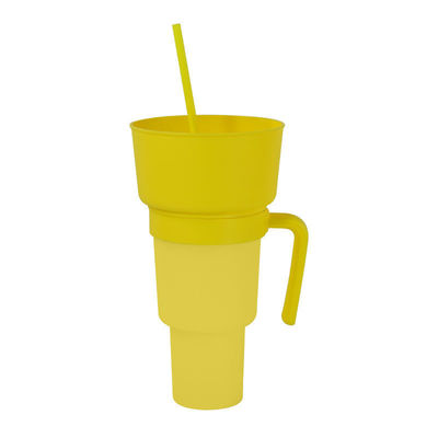 1L スクエア ドリンクカップ ポータブル 漏れ防止 ストロー と カラフル の 再使用 コーヒー カップ