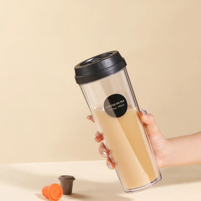 320ml/420ml/520ml/700ml プラスチックのボトル 双壁式 熱隔熱水杯 4サイズ