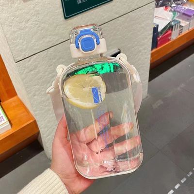 750ml 方形 清水ボトル 携帯用 BPA のない 移動中の水分補給に最適