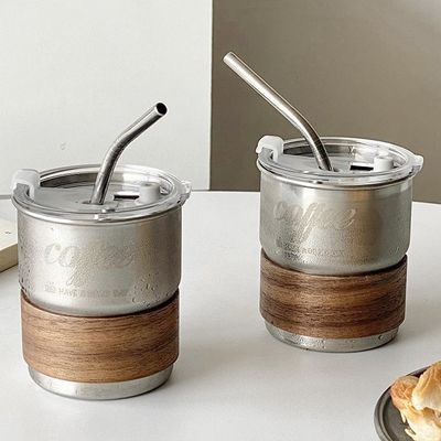 折りたたむハンドルと持続可能な材料のステンレスステールキャンプコーヒーカップ