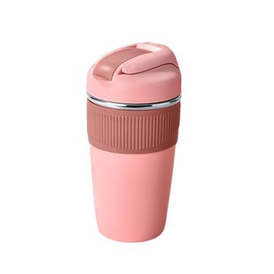 350ml 480ml 可愛いダブルウォール 旅行カップ カフェ 絶縁 タンブラー 真空 熱カップ ストロー