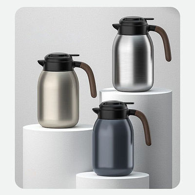 2000ml 容量 ステンレス鋼 ハンドル 絶縁 容器 茶 コーヒー 鍋 熱水ケトル 真空瓶