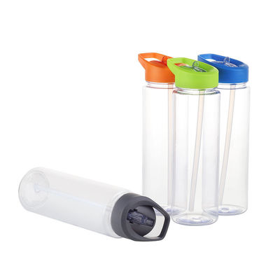 500ml/750ml 外部用 BPA のないプラスチック水瓶 折りたたみストローとポータブルなデザイン