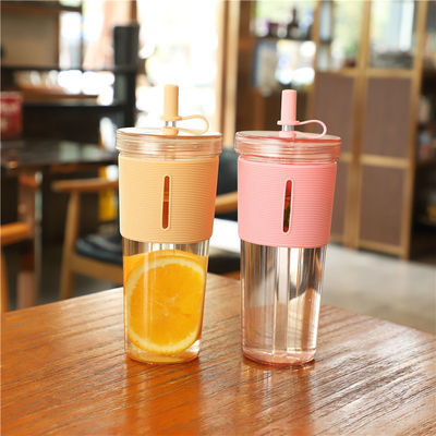 700ml プラスチックカップ オーダーメイド デザイン 蓋付き 屋外用 再利用水瓶 大人用