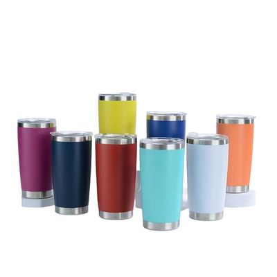 カスタム カラフル 20oz ダブル壁ステンレス ステンレス 掃除 密閉 防水 ガラス 蓋付き