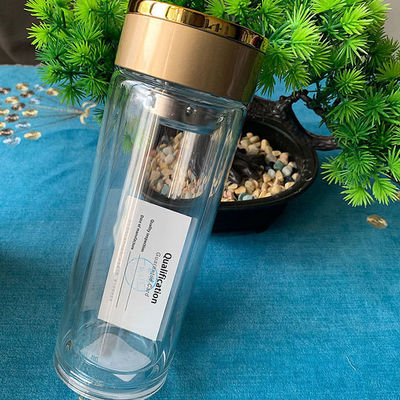 男性用 BPA 無料 ガラスの水瓶 カスタムロゴ 耐久性 多用性のあるデザイン