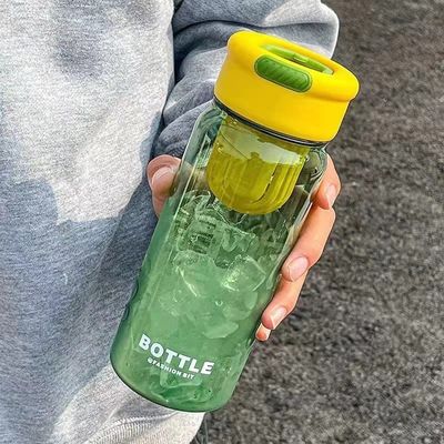現代的なデザイン 650ml PP オーダーメイドLOGOと茶分離器のプラスチック水瓶