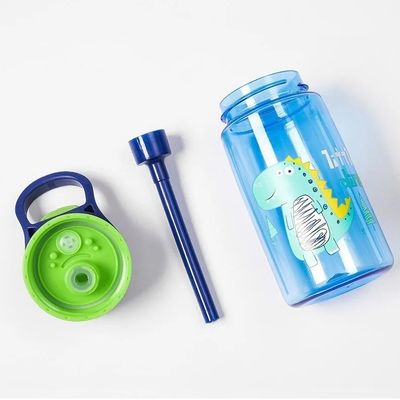 OEMサービス 受付 500ml ポータブル 防水 スポーツ プラスチック カップ 子供向け ストロー
