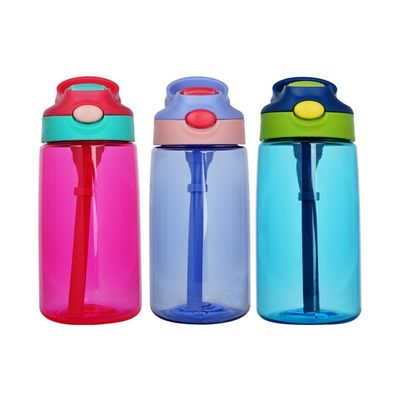 OEMサービス 受付 500ml ポータブル 防水 スポーツ プラスチック カップ 子供向け ストロー
