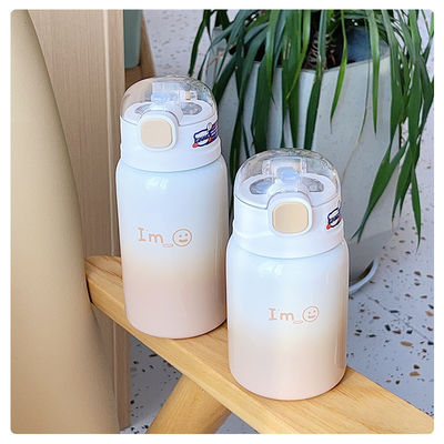オーダーメイド ロゴ ポータブル 350ml 450ml 美しい子供や学生のための真空カップ