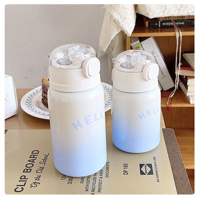 オーダーメイド ロゴ ポータブル 350ml 450ml 美しい子供や学生のための真空カップ