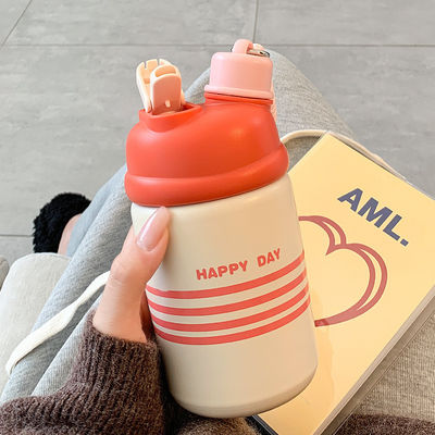 500ml 316 ステンレス 旅行用水杯 スポーツや学生に最適