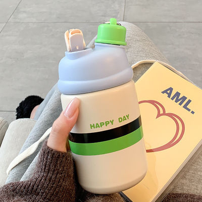 500ml 316 ステンレス 旅行用水杯 スポーツや学生に最適