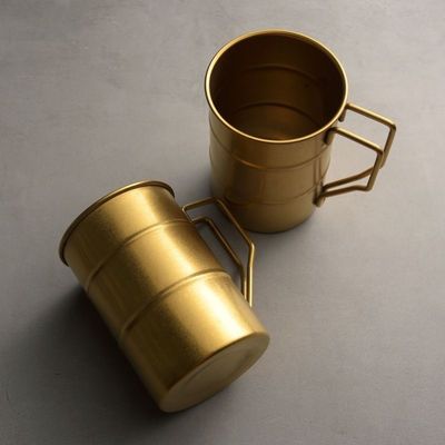 ヴィンテージ 380ml カフェカップ 携帯式 304 ステンレス スチール 水瓶 旅行用