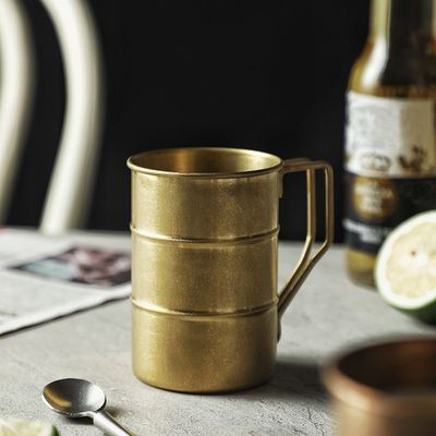 ヴィンテージ 380ml カフェカップ 携帯式 304 ステンレス スチール 水瓶 旅行用