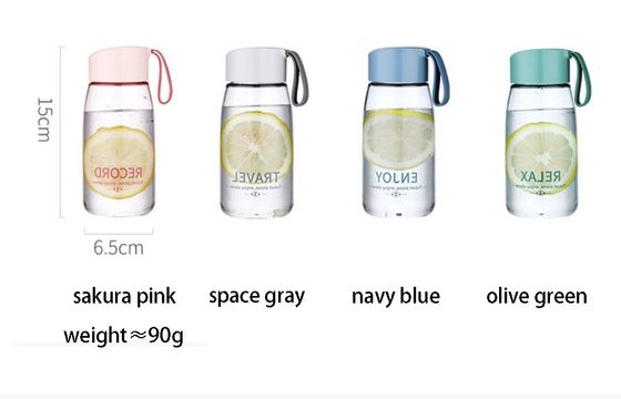 380ml ポータブル スポーツカップ 熱隔熱性能のあるプラスチック水瓶