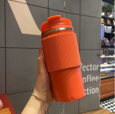 真空型ステンレス鋼 壁が2つある 隔熱コーヒーカップ 持ち運び可能な漏れ防止蓋付き