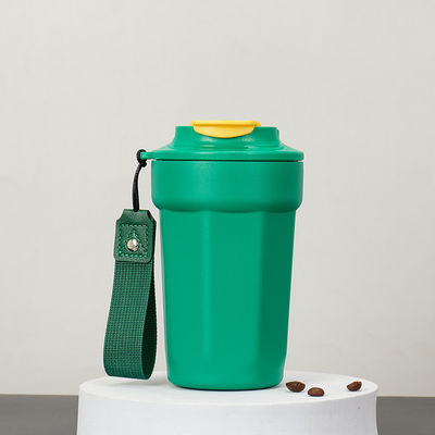 容量 420ml 漏れ防止型ステンレス 蓋付きコーヒータンブラー 環境に優しい