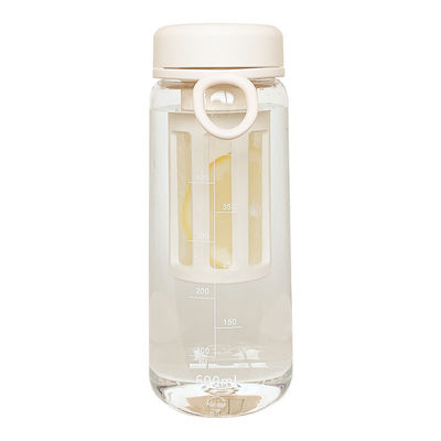 TOUR 露天透明プラスチック水瓶と茶の注入器 450ML/600ML容量