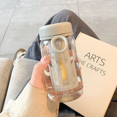 600ml 漏れ防止プラスチック スポーツ用水瓶 注入器とタイムマーカー BPA 無