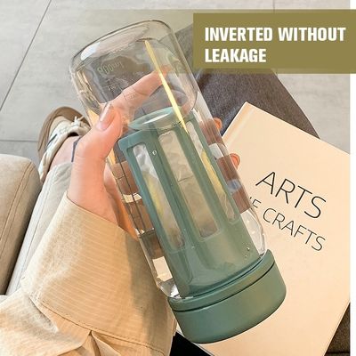 450ML 600ML 透明なBPAフリートリタンプラスチック水瓶 尺度サンプルを提供