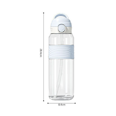 NP1080SA1 カスタムロゴ プリント キッズ カワイ サブライメーション BPA フリー 透明 スポーツ 水瓶 ストロー