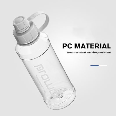 ユニセックス適用可能 1000ML BPAフリー 透明なプラスチック水瓶 沸騰用水に適しています