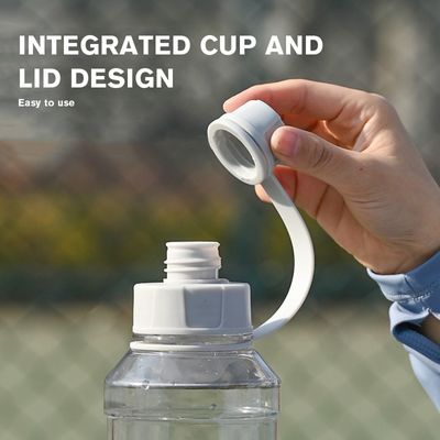 ユニセックス適用可能 1000ML BPAフリー 透明なプラスチック水瓶 沸騰用水に適しています