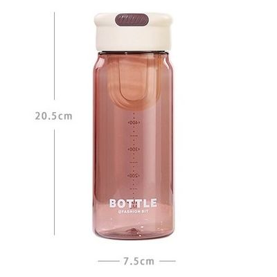 学生 夏のファッション 650ml プラスチック水瓶 ストレナーとポータブルデザイン