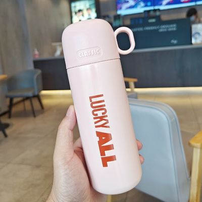 500ml スポーツボトル 蓋付き 飲み物を冷たく熱く保つのに最適 12-24h ステンレス