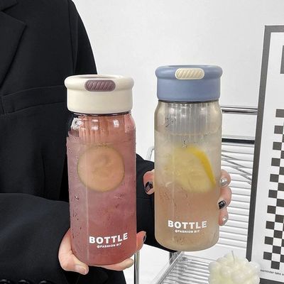 学生 夏のファッション 650ml プラスチック水瓶 ストレナーとポータブルデザイン