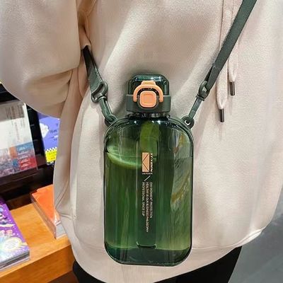 オーダーメイド ロゴ スクウェア 透明 水瓶 750ML ジム スポーツ 漏れ防止 プラスチック