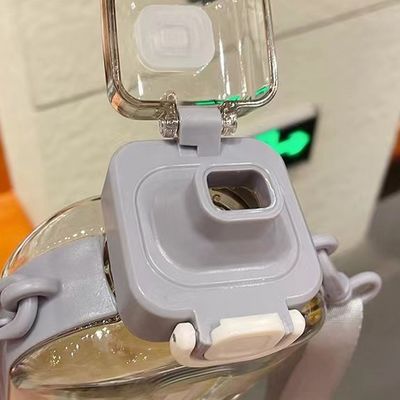 2024 人気 プラスチック ウォーター カップ スクウェア 透明 水瓶 スタンド付き ジム スポーツ用